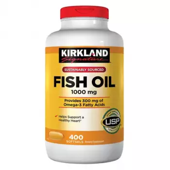 Kirkland Signature Fish Oil 1000mg, 400 Softgels | USA
