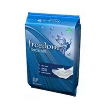 Freedom Cotton Soft Sanitary Napkin (Belt system)10 pads
