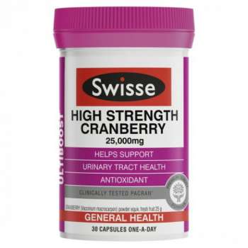 Swisse Ultiboost High Strength Cranberry Capsules 25000mg 30 capsules