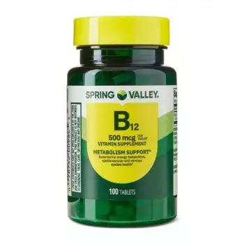 Spring Valley Vitamin B12 Supplement For Metabolism Support, 500mcg, 100 Count