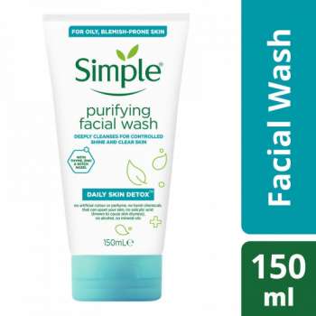 Simple Daily Skin Detox Purifying Gel Face Wash | 150ml