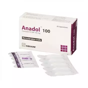 Anadol 100mg Suppository 1pc