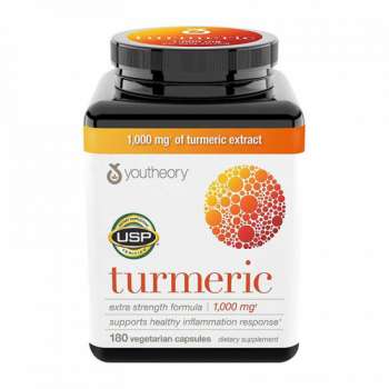 Youtheory Turmeric 1,000mg Capsules | 180 Count