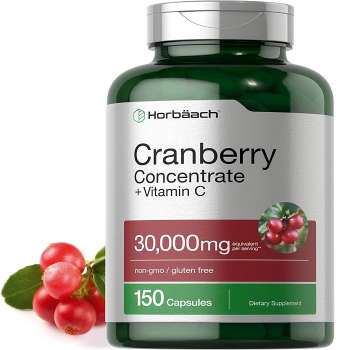 Cranberry Concentrate Extract + Vitamin C - 30,000mg - 150 Capsules