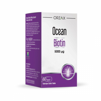 Orzax Ocean Biotin 5000mcg | 60 Capsules