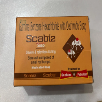 Scabiz Soap with Gamma Benzene Hexachloride & Cetrimide, 75g