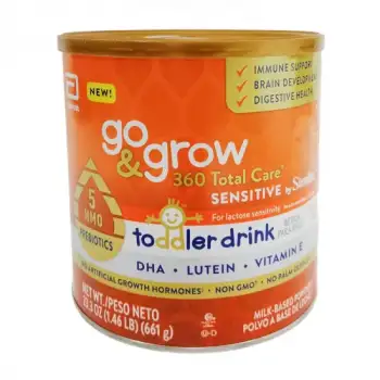 Go & Grow 360 Total Care Sensitive by Similac Toddler Nutritional Drink Powder With 5 HMO, 661g, (12-36m)