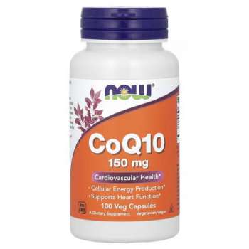 Now Foods CoQ10 150, Cardiovascular Health, Cellular Energy Production Supports Heart Function, 100 Softgels