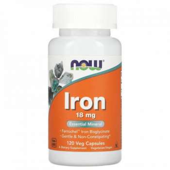 Now Iron 18mg 120 Veg Capsules