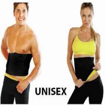 Sweat Slim Belt For Men and Women, Black Color, S/M/L/XL/XXL/XXXL Size