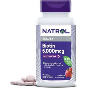 Natrol Biotin 5000mcg, 90 Tablets | USA