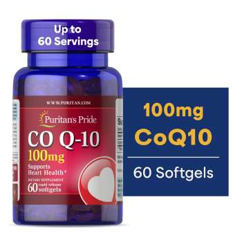 Puritan's Pride Co Q-10 100mg, 60 Softgels, USA