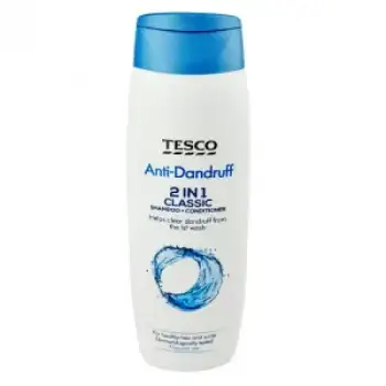 Tesco 2 In 1 Classic Anti-Dandruff Shampoo + Conditioner, 300ml