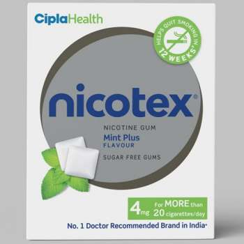 Nicotex Nicotine Chewing Gum Mint Flavor 4mg - 12Pcs