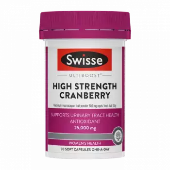Swisse Ultiboost High Strength Cranberry Women's Supplement | 25000mg  | 30 count