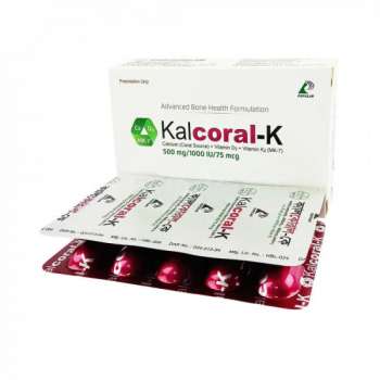 Kalcoral K Tablet | 75mcg+500mg+1000IU