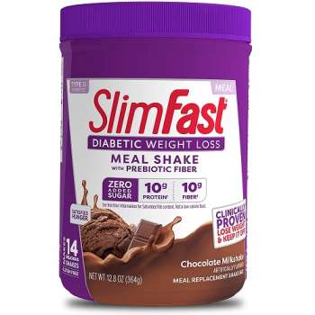 SlimFast Diabetic Friendly Meal Replacement Powder, Chocolate Milkshake, 364 gram, USA