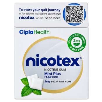 Nicotex Nicotine Chewing Gum Mint Flavor 4mg - 15Pcs - Buy Online in Bangladesh | ePharma