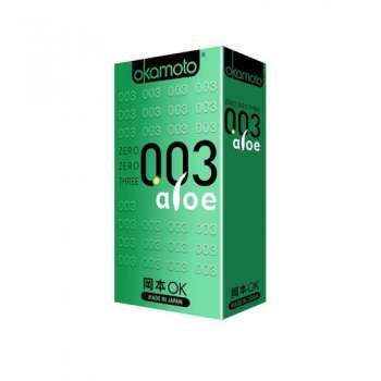 Okamoto 003 Aloe Close Fitting Ultra Thin Condom 10pcs