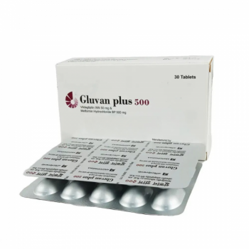 Gluvan Plus | 50+500mg Tablet | 1 Strip
