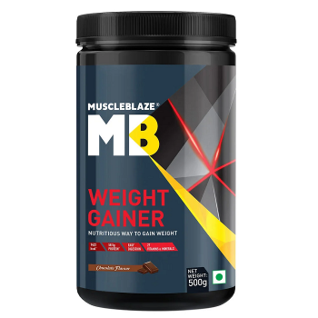 MUSCLEBLAZE Weight Gainer with Added DigeZyme Weight Gainers/Mass Gainers (500 gram, Chocolate), India