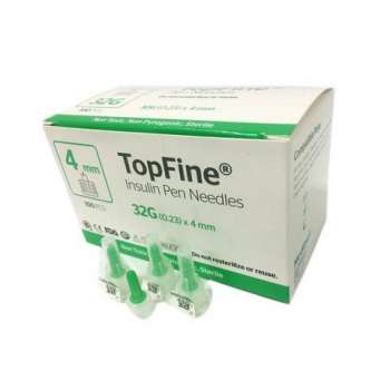 TopFine Insulin Pen Needles 4mm(32G) - (100pcs)