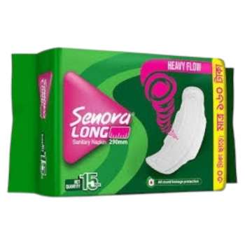 Senora Long Heavy Flow Sanitary Napkin 15 pads