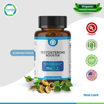 TrueMed Testosterone Booster - Men's Performance Builder, 60 Capsules | USA