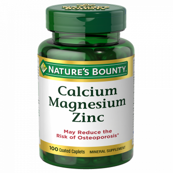 Nature's Bounty Calcium Magnesium Zinc with Vitamin D3, 100 Tablets