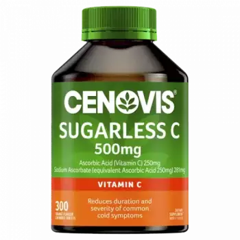 Cenovis Sugarless Vitamin C 500mg Chewable Tablets | Orange Flavor | 160pcs