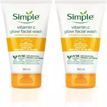 Simple Protect 'N' Glow Facial Wash with vitamin C & Anti-Oxidants