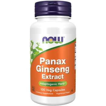 NOW Foods Panax Ginseng (Root) 500 mg, 100 Veg Capsules | USA