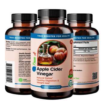 Truemed Apple Cider Vinegar, 60 Capsules, USA
