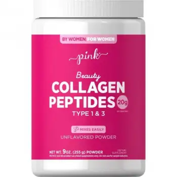 Pink Beauty Collagen Peptides with Types 1 & 3 – 20g – 255g Powder
