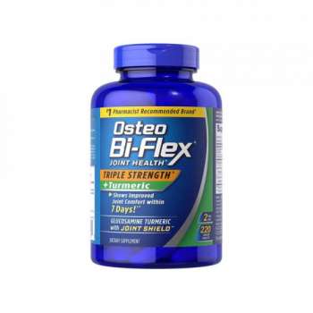 Osteo Bi-Flex Triple Strength + Turmeric with Glucosamine and Turmeric, 200 Tablets