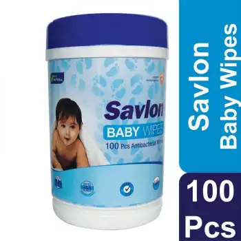 Savlon Baby Wipes Jar 100's Pack