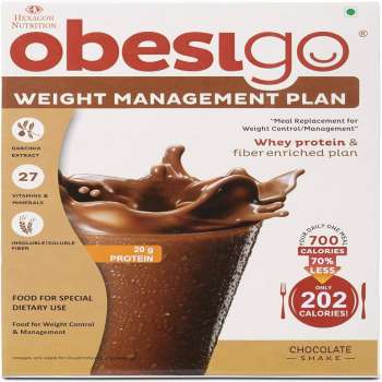 Obesigo Weight Management Plan, Chocolate Flavor, 350gm