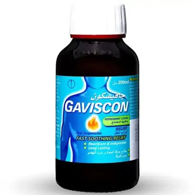 Gaviscon Peppermint Liquid 200ml - Buy Online in Bangladesh | ePharma