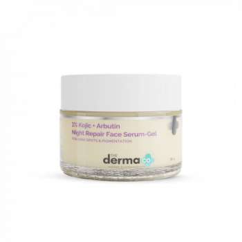 The Derma Co 1% Kojic + Arbutin Night Repair Face Serum Gel | 50g