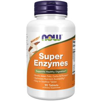 NOW Foods Super Enzymes, 90 Capsules, USA