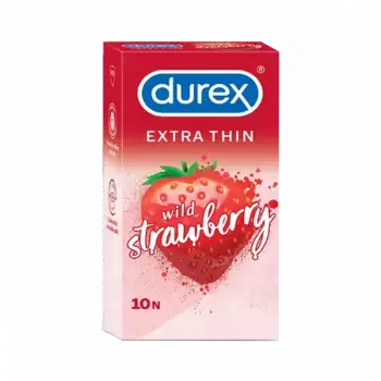Durex Extra Thin Wild Strawberry Condom 10pcs