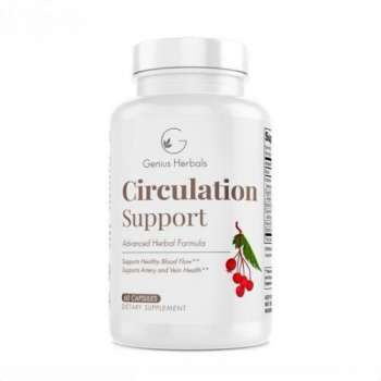 Genius Herbals Circulation Support with Hawthorn | 60 Capsules