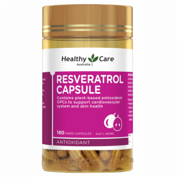 Healthy Care Resveratrol Capsule, 180 Capsules | Australian Made