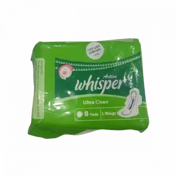 Whisper Ultra Clean Sanitary Napkin (L Wings) 8pcs