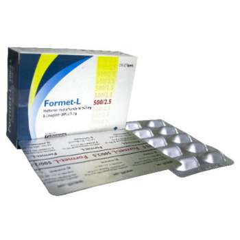 Formet L 2.5mg+500mg Tablet | 1 Strip