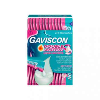 Gaviscon Double Action Liquid Sachets | 24pcs | Mint
