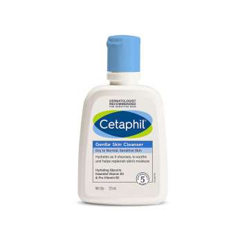 Cetaphil Face Wash Gentle Skin Cleanser For Dry To Normal, Sensitive Skin (125ml)