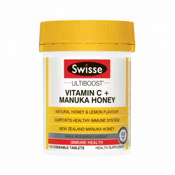 Swisse Ultiboost Vitamin C+ Manuka Honey Chewable | 120 Tablet