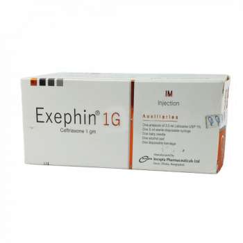 Exephin 1 gm IM