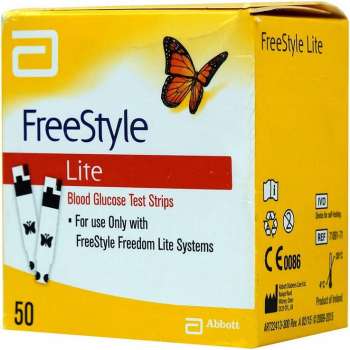 Freestyle Lite Glucose Test Strips 50 count